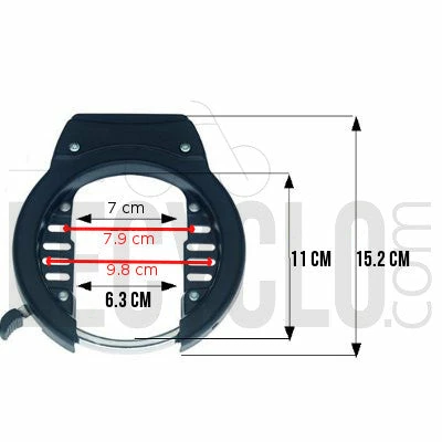 Point Antivol De Cadre XXL Plus Pour Roue Arrière De Vélo – Image 4