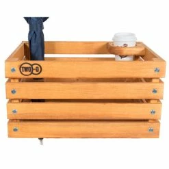 Caisse Vélo En Bois Sur Porte Bagages Avant Two-O