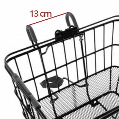 Wicked Panier Amovible Noir Sur Guidon Avec Fixation Rapide – Image 2