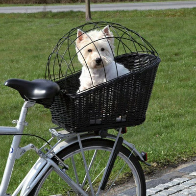 Panier Arrière En Osier Pour Chien Sur Porte Bagage Vélo -Trixie – Image 2