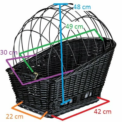 Panier Arrière En Osier Pour Chien Sur Porte Bagage Vélo -Trixie – Image 4