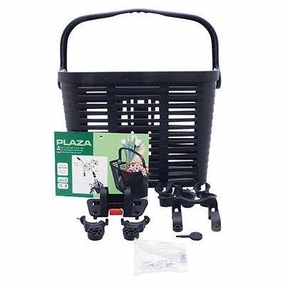 Bellelli Panier Vélo Avant Noir Inoxydable Sur Guidon – Image 2