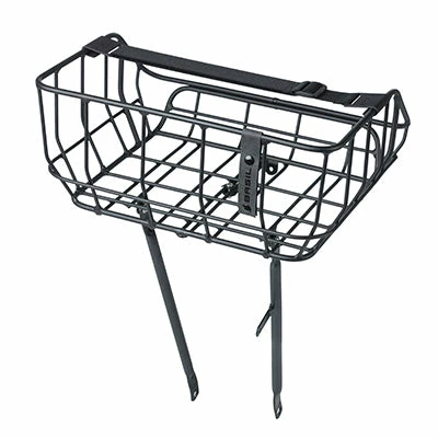 Panier Vélo Avant Noir Mat En Aluminium 25L Portland Basil