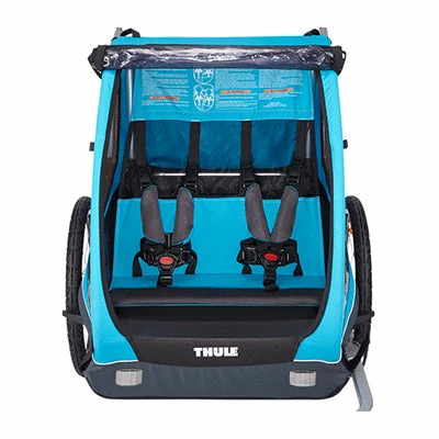 Remorque Poussette 2 Enfants Pour Vélo Thule Chariot Coaster XT – Image 2