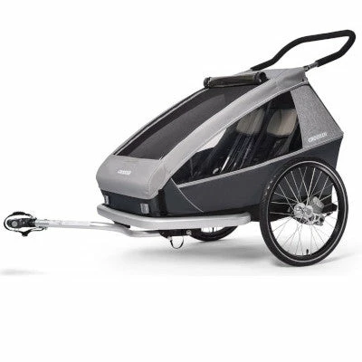 Remorque Vélo 2 Enfants Avec Suspension Kid Keeke 2 Croozer