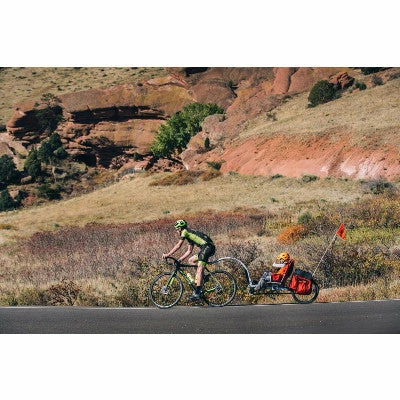 Remorque Vélo Enfant Avec Pédales Et Sacoches Thrill Weehoo – Image 6